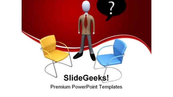 Which Job To Choose Business PowerPoint Themes And PowerPoint Slides 0511