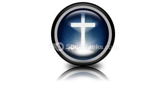 White Cross In Sky PowerPoint Icon Cc White Cross In Sky PowerPoint Icon Cc