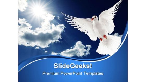 White Dove Religion PowerPoint Themes And PowerPoint Slides 0611 White Dove Religion PowerPoint Themes And PowerPoint Slides 0611