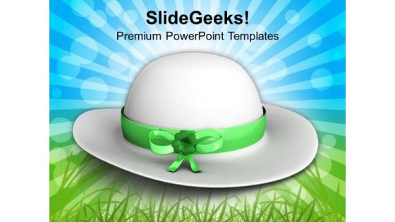 White Hat Symbolise Patricks Day PowerPoint Templates Ppt Backgrounds For Slides 0313 White Hat Symbolise Patricks Day PowerPoint Templates Ppt Backgrounds For Slides 0313