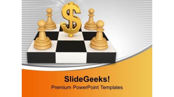 White Pawns Around Dollar Stock Photo PowerPoint Templates Ppt Backgrounds For Slides 0213 White Pawns Around Dollar Stock Photo PowerPoint Templates Ppt Backgrounds For Slides 0213