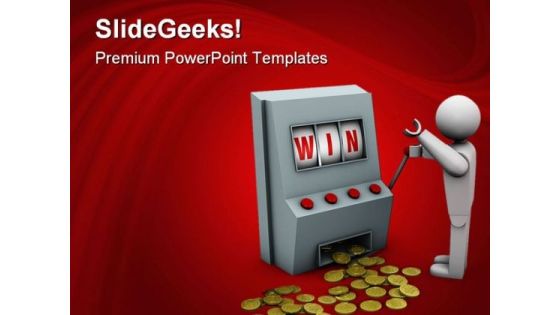 Win With Slot Machine Sports PowerPoint Templates And PowerPoint Backgrounds 0611 Win With Slot Machine Sports PowerPoint Templates And PowerPoint Backgrounds 0611