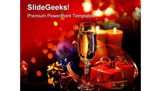 Wineglass Champagne Festival PowerPoint Templates And PowerPoint Backgrounds 0411