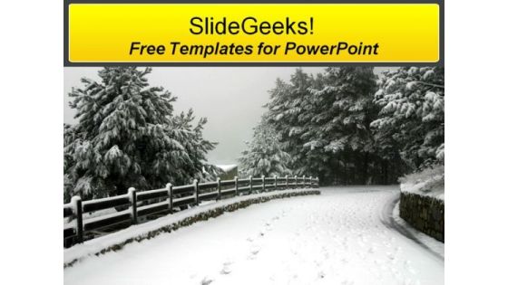 Winters Road PowerPoint Templates Winters Road PowerPoint Templates