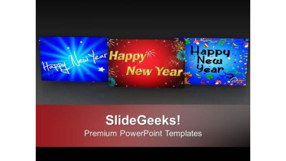 Wish New Year With Multicolored Cards PowerPoint Templates Ppt Backgrounds For Slides 0513 Wish New Year With Multicolored Cards PowerPoint Templates Ppt Backgrounds For Slides 0513