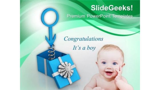 Wishes And Gifts On Male Birth PowerPoint Templates Ppt Backgrounds For Slides 0813 Wishes And Gifts On Male Birth PowerPoint Templates Ppt Backgrounds For Slides 0813