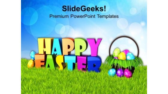 Wishes Of Happy Easter With Bright Sky Theme PowerPoint Templates Ppt Backgrounds For Slides 0313 Wishes Of Happy Easter With Bright Sky Theme PowerPoint Templates Ppt Backgrounds For Slides 0313