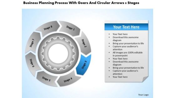 With Gears And Circular Arrows 8 Stages Business Plan Outlines PowerPoint Templates With Gears And Circular Arrows 8 Stages Business Plan Outlines PowerPoint Templates