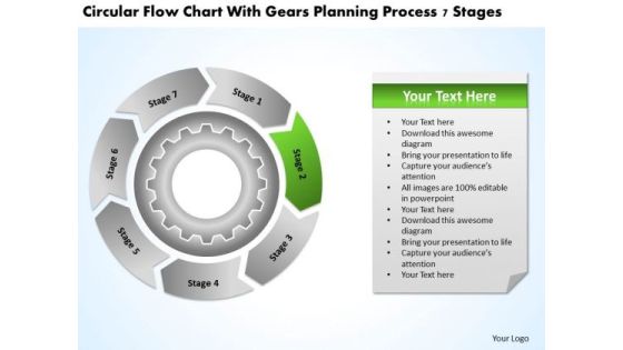 With Gears Planning Process 7 Stages Business Templates PowerPoint With Gears Planning Process 7 Stages Business Templates PowerPoint