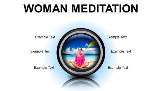 Woman Meditation Beach PowerPoint Presentation Slides Cc Woman Meditation Beach PowerPoint Presentation Slides Cc