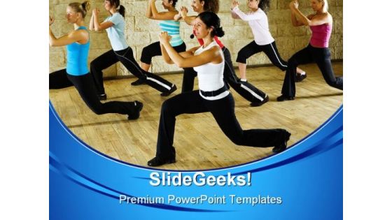 Women At Fitness Club Health PowerPoint Templates And PowerPoint Backgrounds 0611 Women At Fitness Club Health PowerPoint Templates And PowerPoint Backgrounds 0611