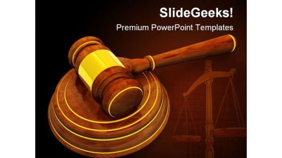 Wooden Gavel Law PowerPoint Templates And PowerPoint Backgrounds 0411 Wooden Gavel Law PowerPoint Templates And PowerPoint Backgrounds 0411