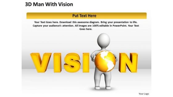 Work Flow Business Process Diagram 3d Man With Vision PowerPoint Templates Work Flow Business Process Diagram 3d Man With Vision PowerPoint Templates