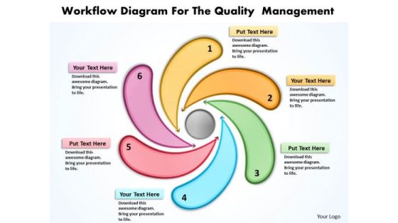 Workflow Diagram For The Quality Management Radial Chart PowerPoint Templates Workflow Diagram For The Quality Management Radial Chart PowerPoint Templates