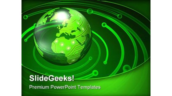 World Circuits And Electronics Industrial PowerPoint Templates And PowerPoint Backgrounds 0311