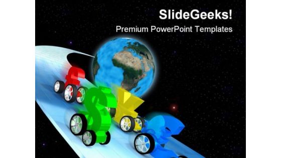 World Economy Race Globe PowerPoint Templates And PowerPoint Backgrounds 0811