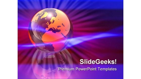 World Energy Globe PowerPoint Template 0810 World Energy Globe PowerPoint Template 0810