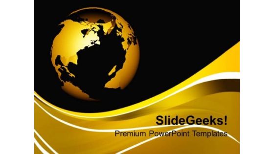 World Globe On Brown Background PowerPoint Templates Ppt Backgrounds For Slides 0213 World Globe On Brown Background PowerPoint Templates Ppt Backgrounds For Slides 0213