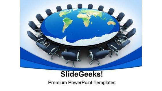 World Meeting Business PowerPoint Backgrounds And Templates 1210