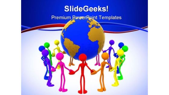 World Unity People PowerPoint Template 1110 World Unity People PowerPoint Template 1110