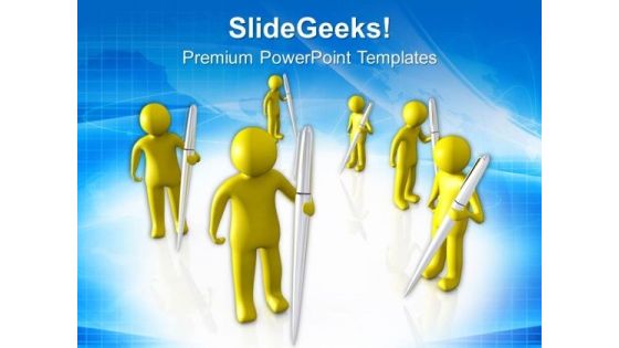 Write For Good Cause PowerPoint Templates Ppt Backgrounds For Slides 0713
