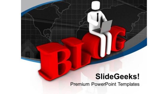 Writing Blog Is Excellent Skill PowerPoint Templates Ppt Backgrounds For Slides 0613 Writing Blog Is Excellent Skill PowerPoint Templates Ppt Backgrounds For Slides 0613