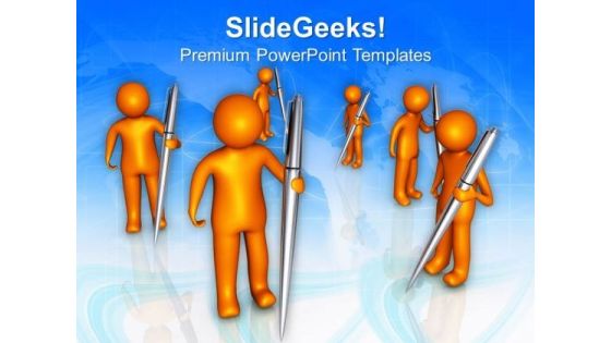 Writing With Passion Is Impoprtant PowerPoint Templates Ppt Backgrounds For Slides 0713