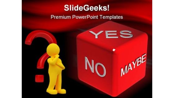 Yes No Metaphor PowerPoint Templates And PowerPoint Backgrounds 0211 Yes No Metaphor PowerPoint Templates And PowerPoint Backgrounds 0211