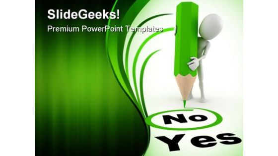 Yes No Metaphor PowerPoint Themes And PowerPoint Slides 0311 Yes No Metaphor PowerPoint Themes And PowerPoint Slides 0311