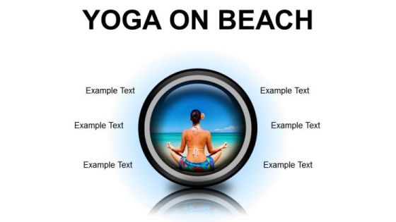 Yoga On Beach Health PowerPoint Presentation Slides Cc