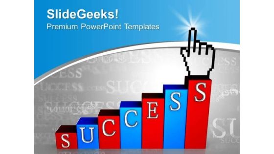 You Can Get Success Gradually PowerPoint Templates Ppt Backgrounds For Slides 0613