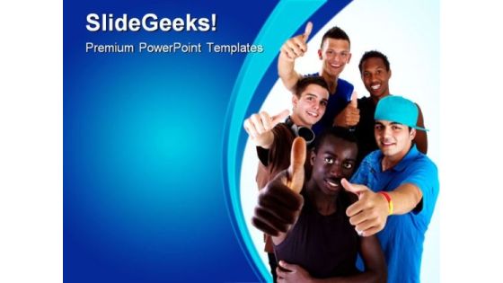 Young Group Of Teens Global PowerPoint Templates And PowerPoint Backgrounds 0611 Young Group Of Teens Global PowerPoint Templates And PowerPoint Backgrounds 0611