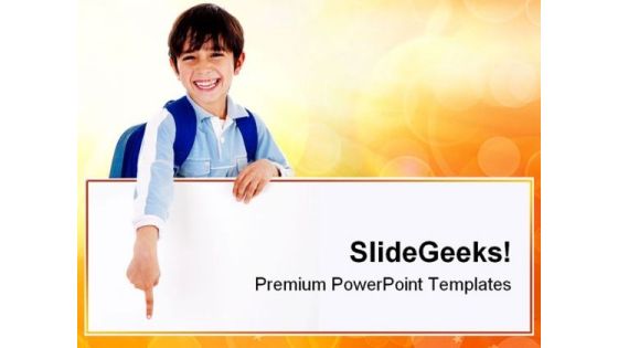 Young School Boy Education PowerPoint Themes And PowerPoint Slides 0811 Young School Boy Education PowerPoint Themes And PowerPoint Slides 0811