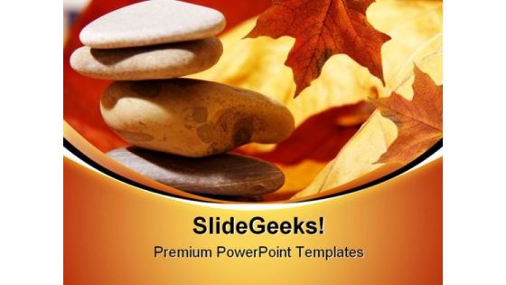 Zen Stones Spa Nature Business PowerPoint Themes And PowerPoint Slides 0611