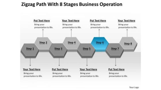 Zigzag Path With 8 Stages Business Operation Ppt Plan PowerPoint Slides Zigzag Path With 8 Stages Business Operation Ppt Plan PowerPoint Slides